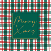 servetten xmas check 3-laags tissue 33 x 33 cm
