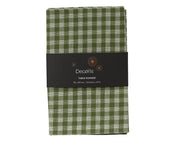 tafelloper katoen rectangular n/a with check with lurex yarn rosemarijn l.150cm x w.30cm x h.0.1cm