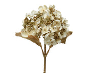 hortensia hydrangea op steel polyester creme l.19cm x w.15cm x h.67cm