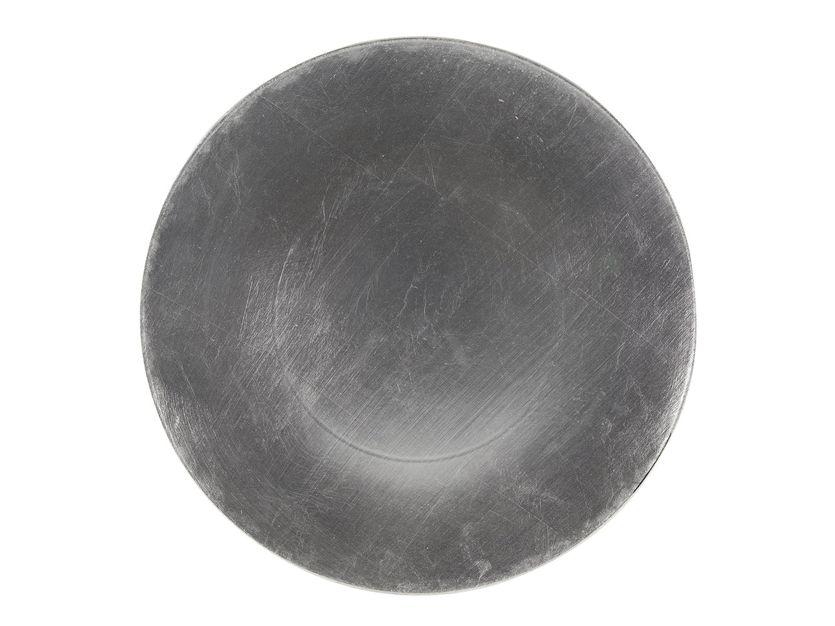 onderbord metallic zilver ø33cm