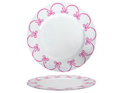 onderbord roze strikken ø33cm