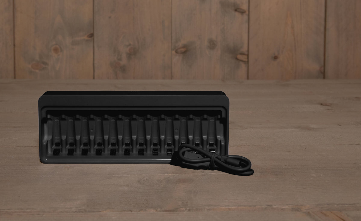 batterijlader 12x aa/aaa ni-mh/ni-cd / dc 5v-2a input