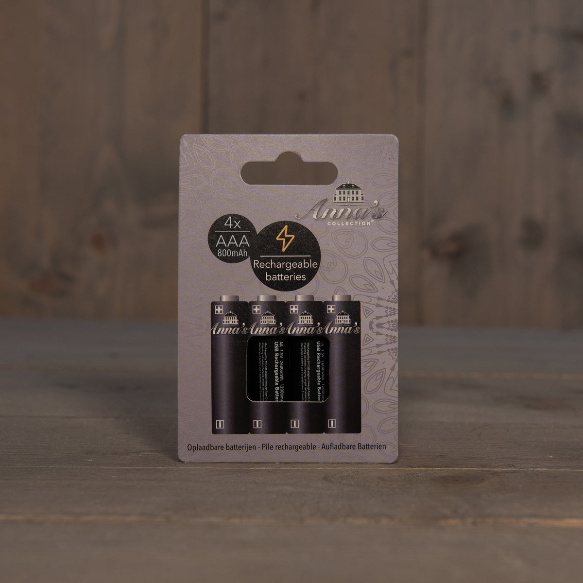 oplaadbare batterijen aaa 800mah / ni-mh 4 pack