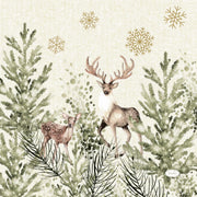 servetten elegant deer 3-laags tissue 33 x 33 cm