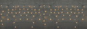 Eiszapfenlichter transparent 360l/720x60cm 36l flash led warmweiß - 5m Zuleitung - IP44 Trafo an / 8/16h Timer / aus