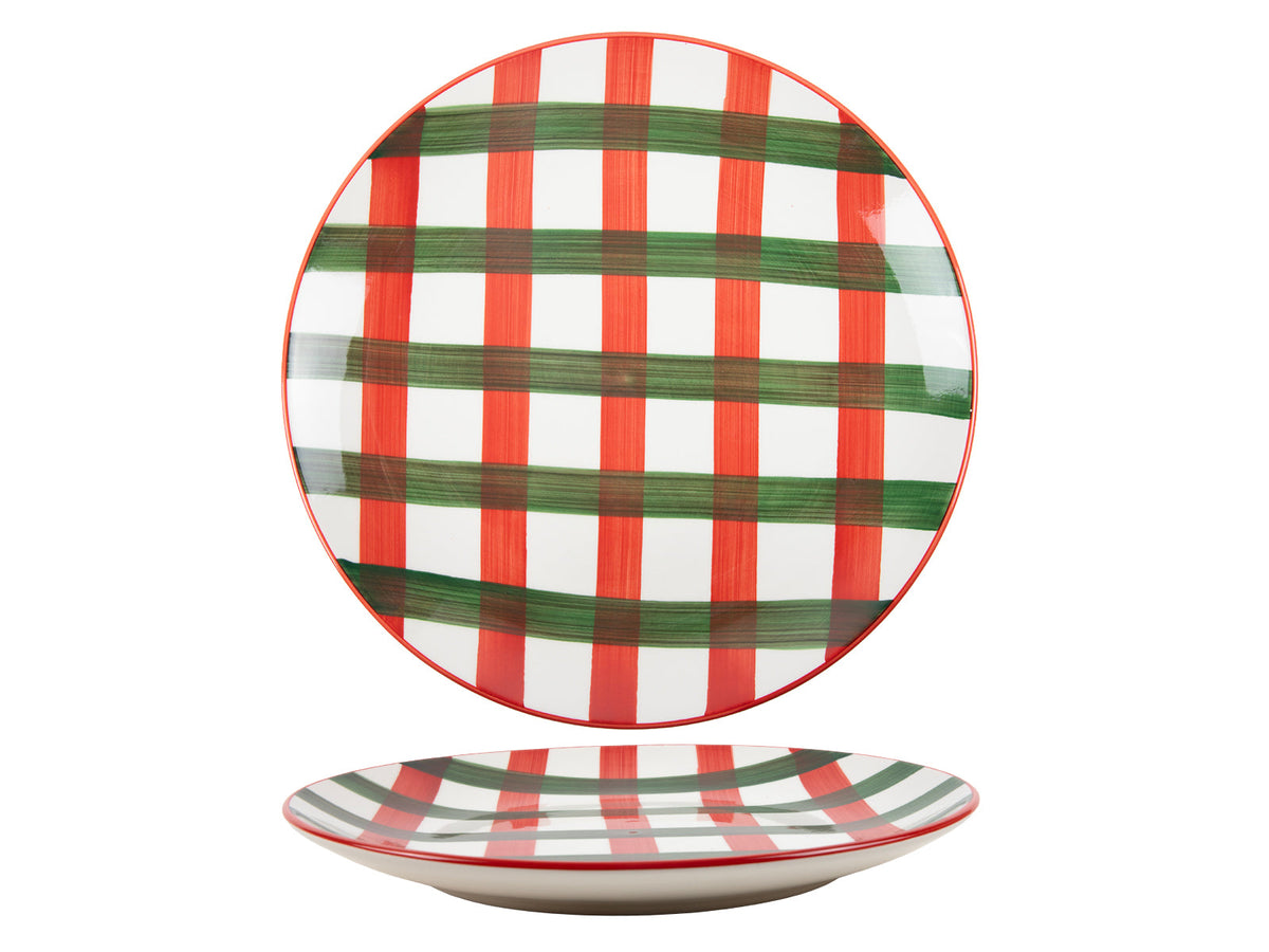 dinerbord ø26,5cm kerst rood groen