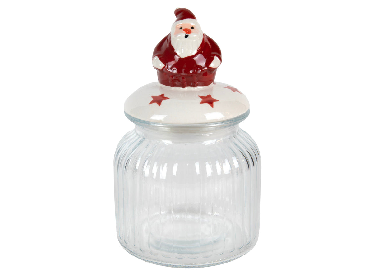voorraadpot kerstman top ø11,5x14,5cm 700ml