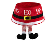 kerstboomrok met benen vilt ø60cm  rood