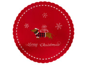 placemat teckel vilt ø35cm rood