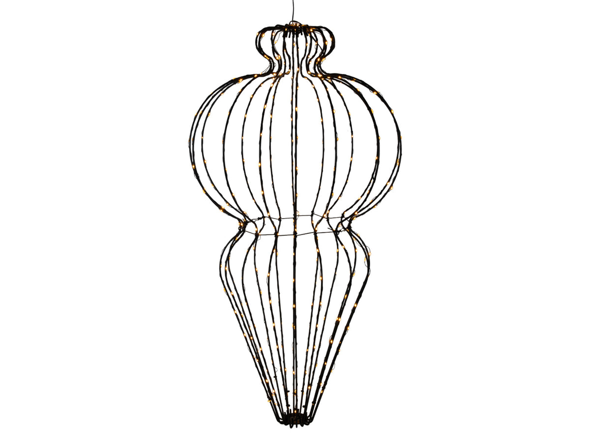hangdeco lantaarn 320goldled 75cm flash timer  5m ip44 39x75cm 10%flash