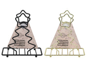 servettenhouder kerstboom goud en zwart