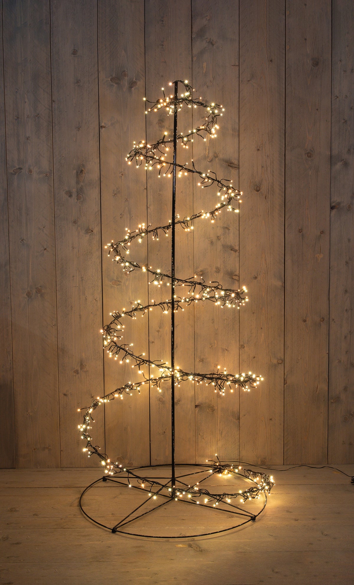 boom swirl cluster 684led ip44 trafo met timer en dimmer hoogte 1.6 m warm wit/classic warm