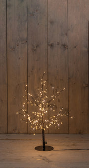 boom 240led flash classic warm ip44 trafo hoogte 60 cm zwart - aan / 8/16u timer / uit / dimmer