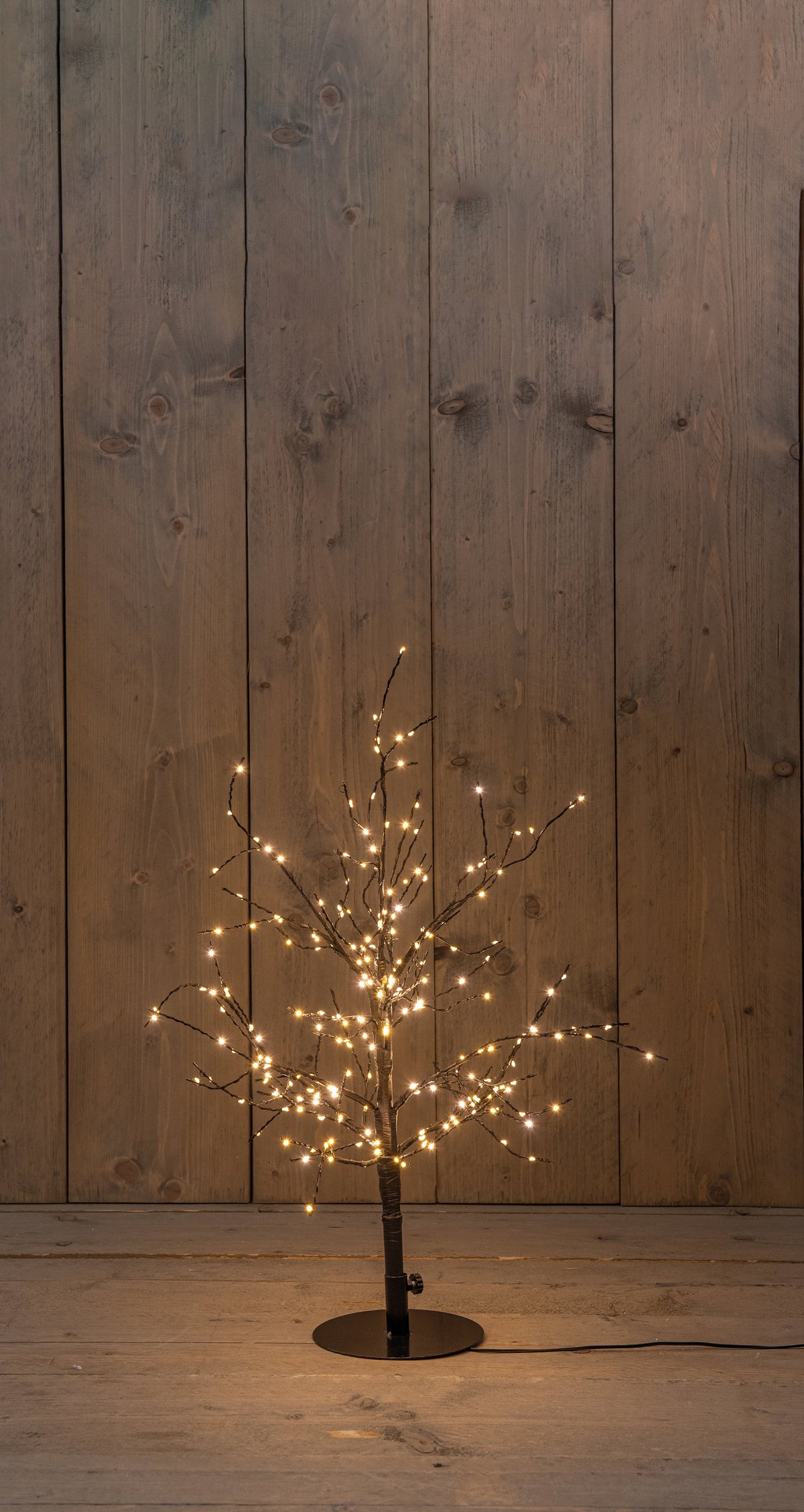 boom 240led flash classic warm ip44 trafo hoogte 60 cm zwart - aan / 8/16u timer / uit / dimmer