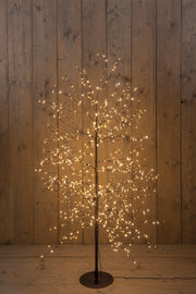 boom 1000led flash classic warm ip44 trafo hoogte 150 cm zwart - aan / 8/16u timer / uit / dimmer