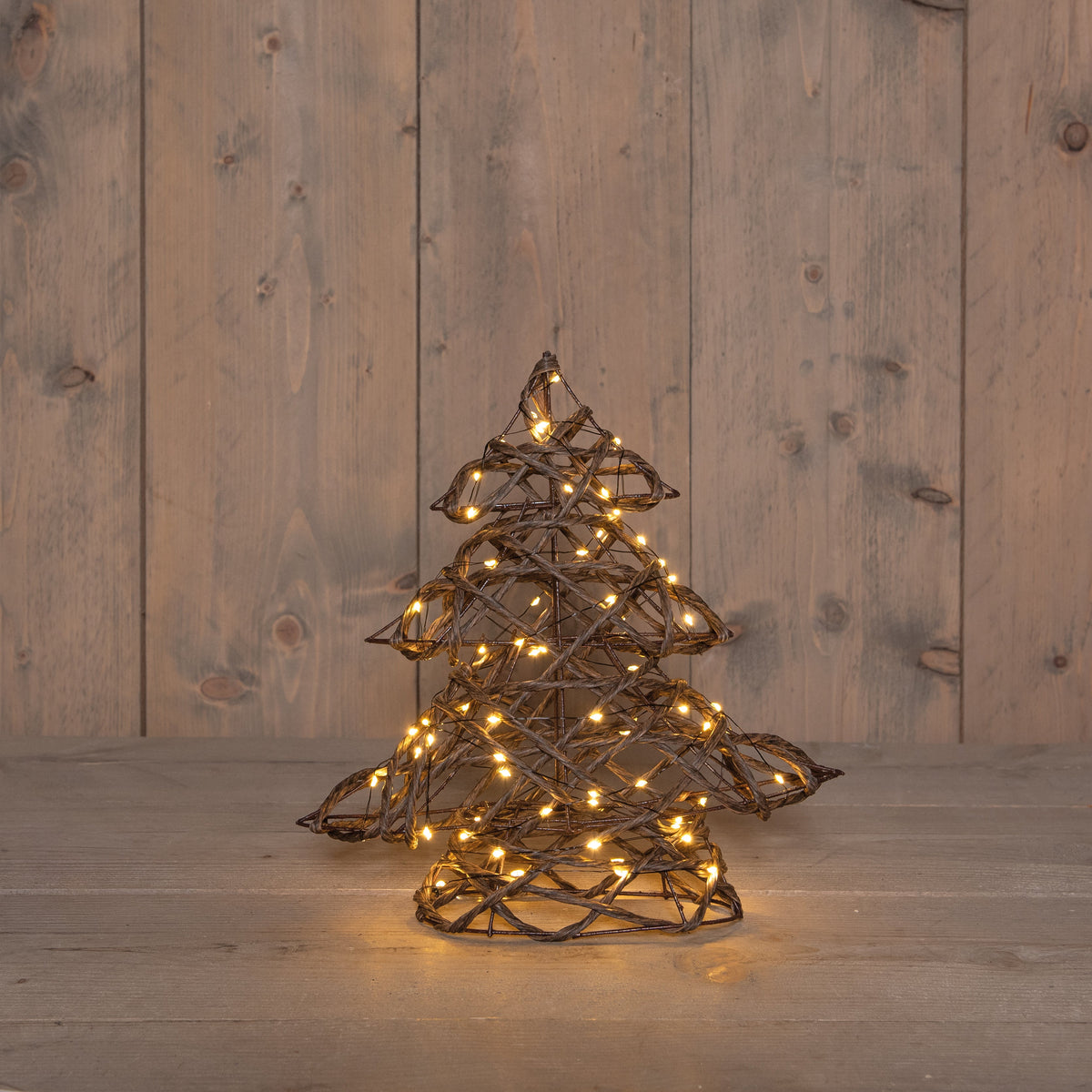boom naturel 80 led classic warm 30cm / 3xaa on/off/6u timer