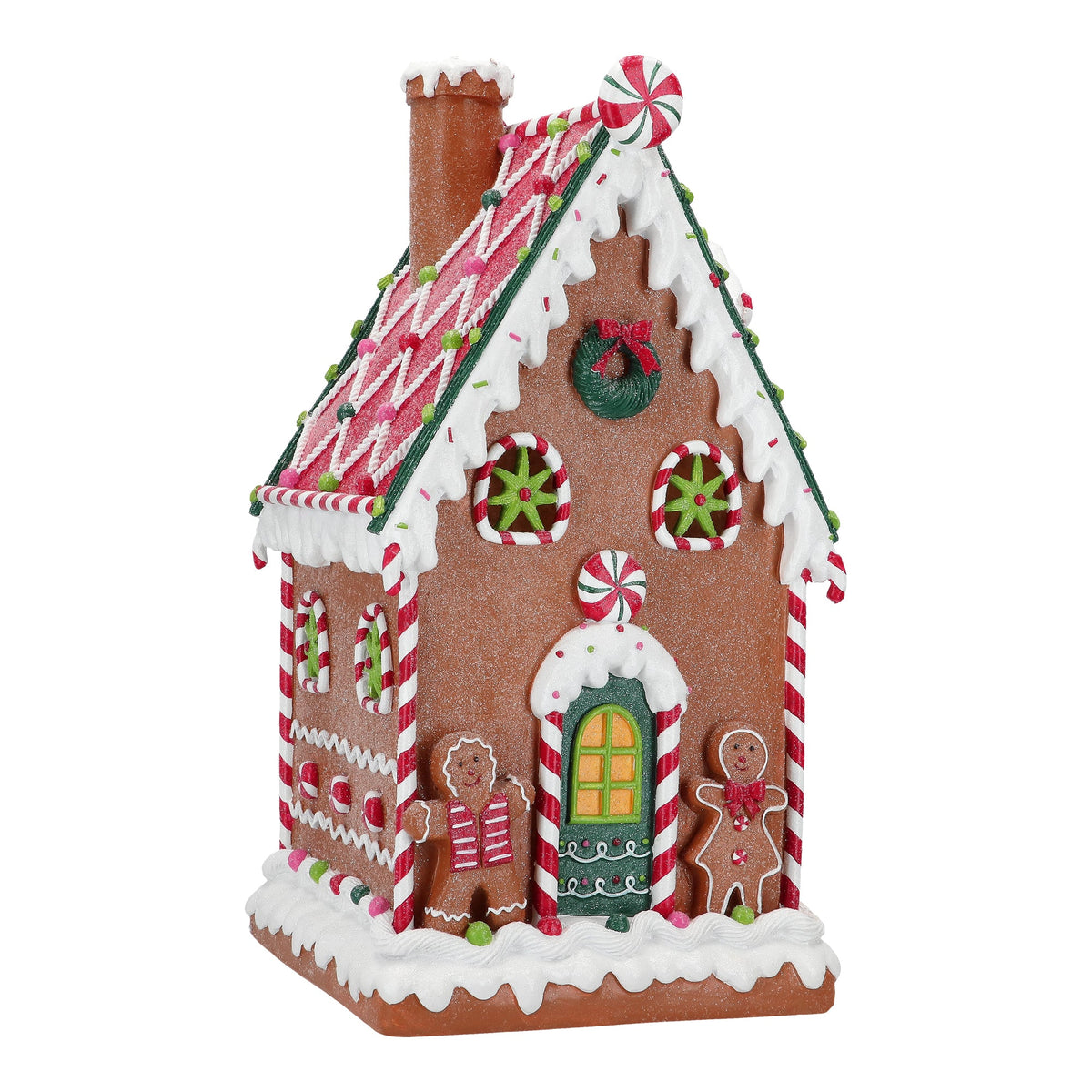 gingerbread house led poly 
b/o,28x28x51cm,multicolor,led