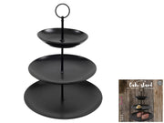 etagere 3-laags zwart 16x21x26cm