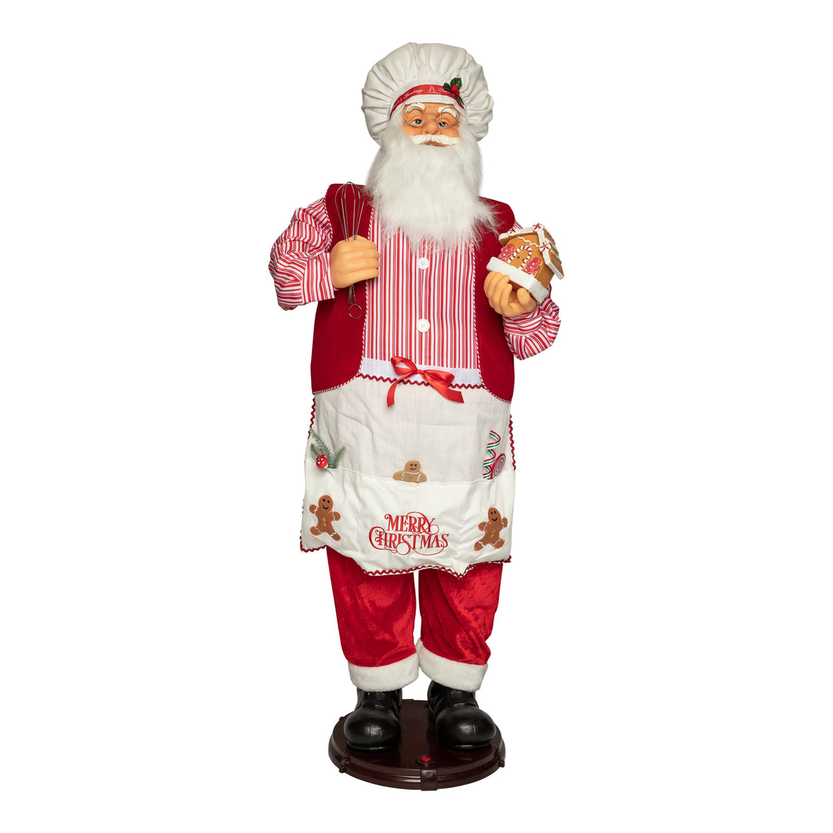 dancing & singing gingerbread santa *
adaptor,48x43x152cm,multicolor