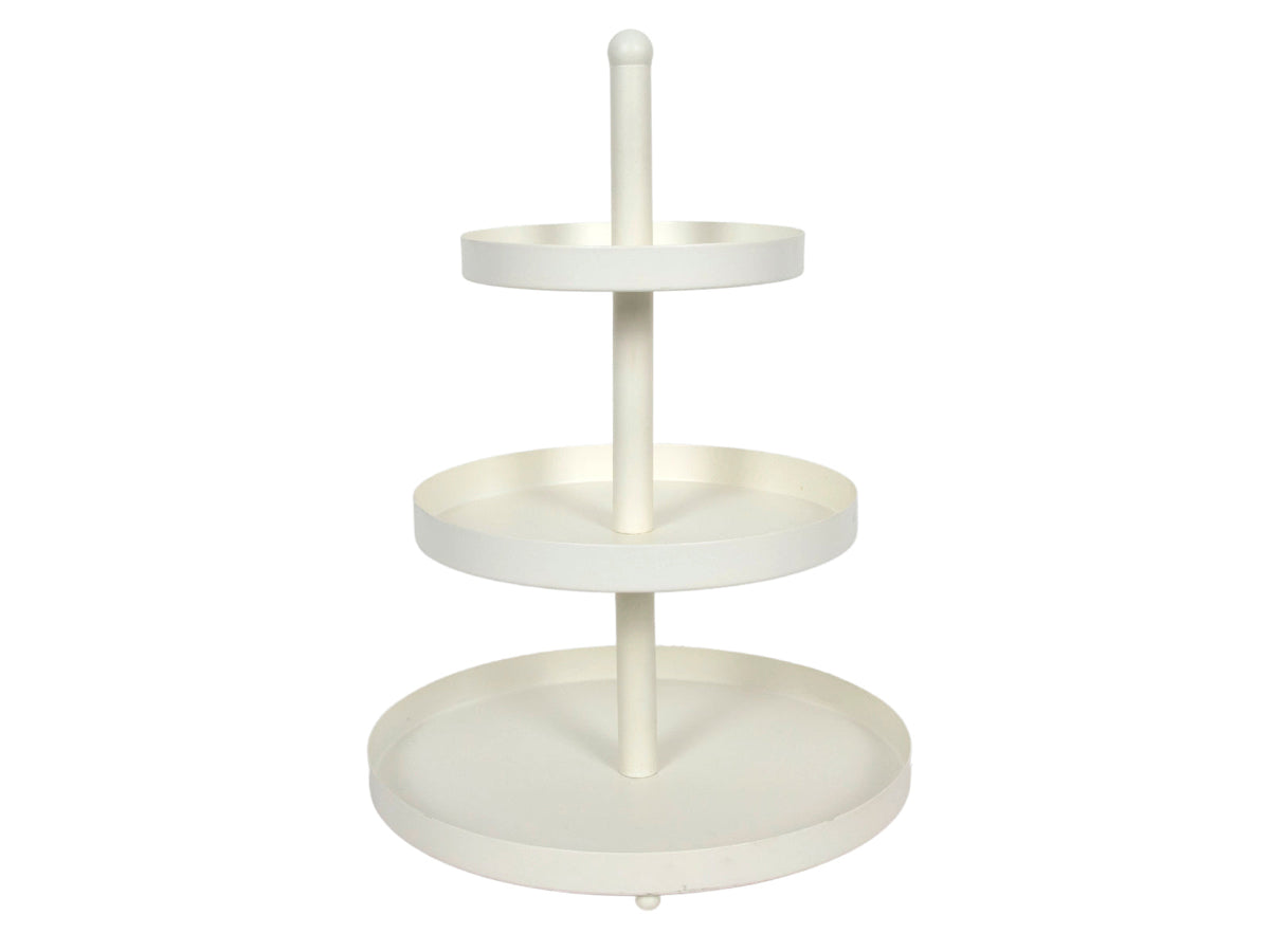 etagere 3 laags ø25x35cm wit fcb