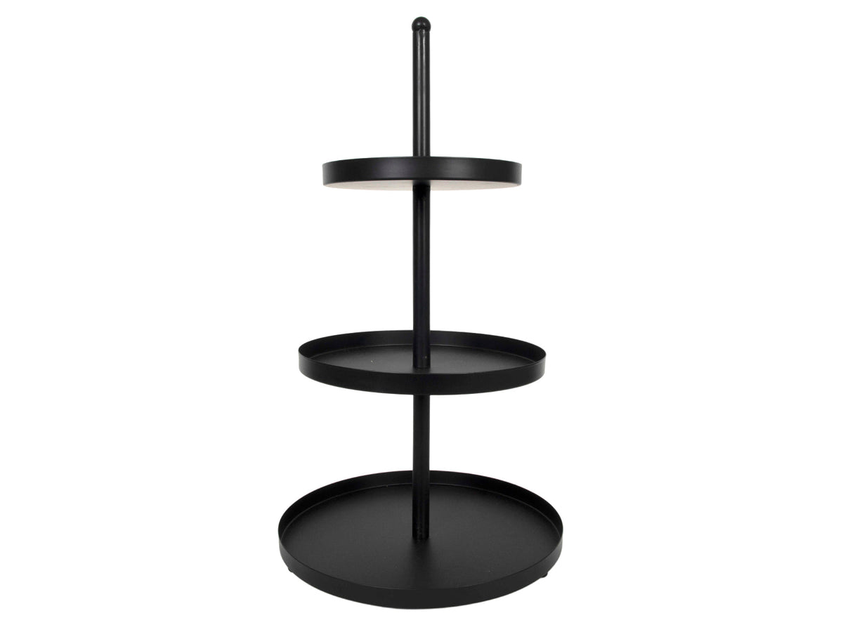 etagere 3 laags ø30x55cm zwart fcb