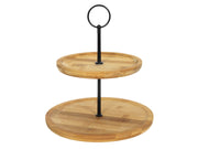 etagere 2-laags bamboe ø16,5cm/ø21,5cm fsc 100% cu-coc-880125