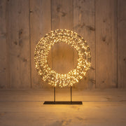krans op voet metaal 1200led flash ip44 trafo met timer en dimmer 36x8cm classic warm