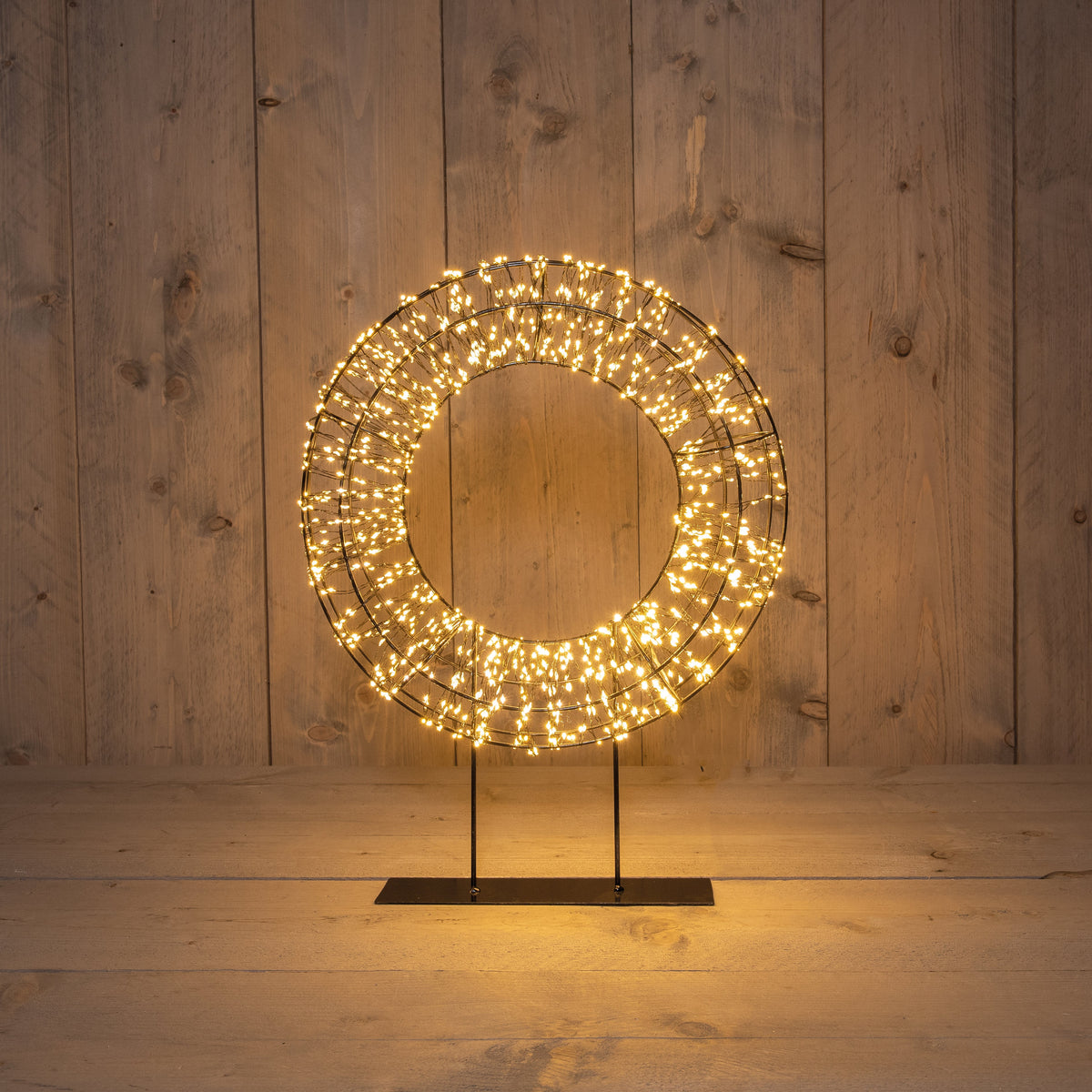 krans op voet metaal 1200led flash ip44 trafo met timer en dimmer 36x8cm classic warm