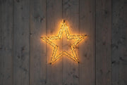 ster 3d metaal 1200led flash ip44 trafo met timer en dimmer 56cm classic warm