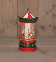 draaimolen met glitterwater op 3xaa batterij met dc aansluiting 12,5x25,5cm warm wit