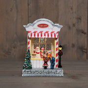 draaimolen met glitterwater op 3xaa batterij met dc aansluiting 22x18x13cm warm wit