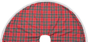 boomkleed ruit d120cm rood/groen