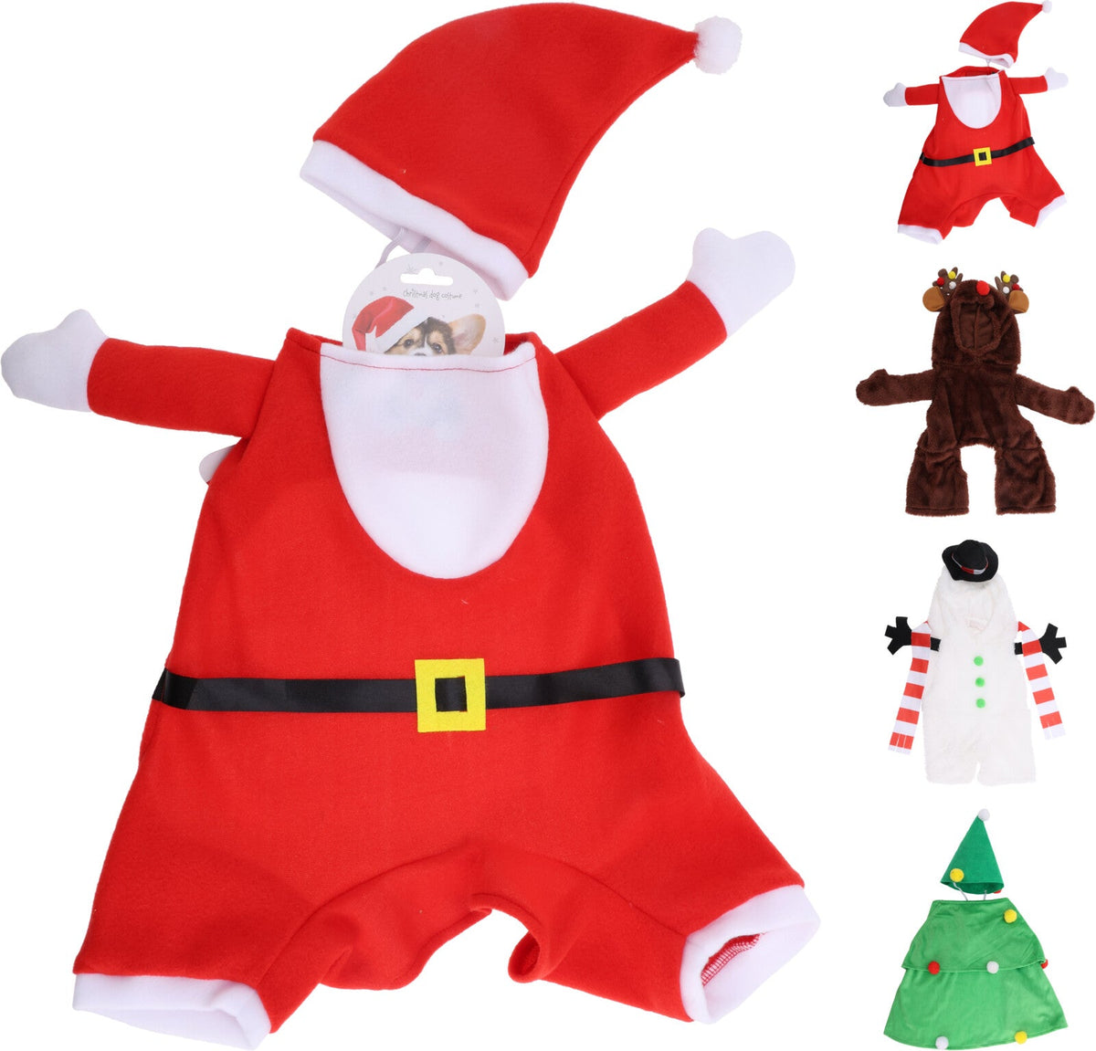 kerstkostuum voor dieren 4ass desings