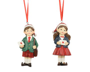 elf polyresin 2ass rood/kleur(en) l.4.8cm x w.2.8cm x h.10.8cm