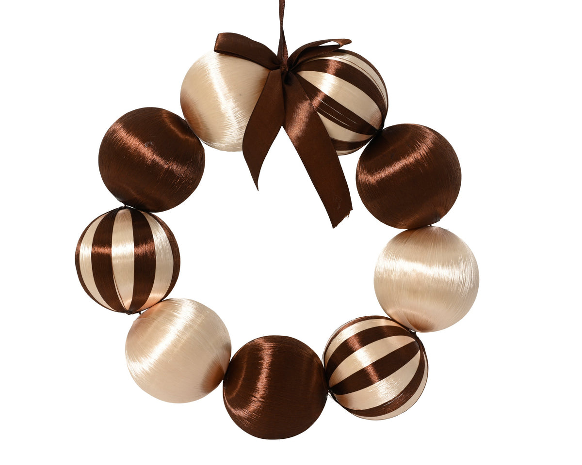 krans foam bow mix bruin/kleur(en) d.28cm