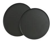 dienblad ijzer round powder coating round tray zwart mat d.35cm x h.1.5cm