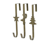 kranshouder ijzer wreath 3ass bruin l.11cm x w.7cm x h.29cm