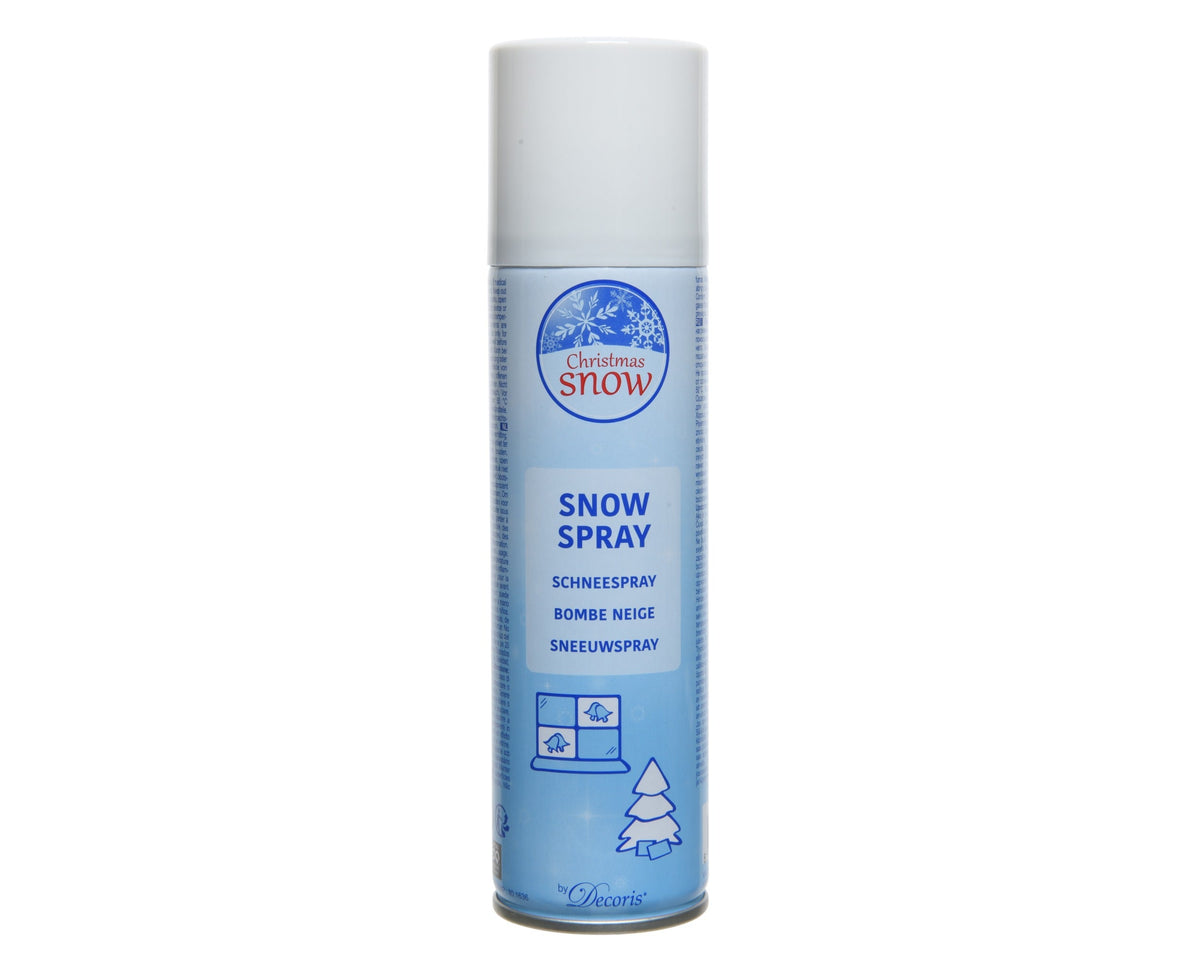 sneeuwspray metaal wit d.4.4cm x h.17.8cm