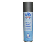 zilverspray metaal zilver d.4.4cm x h.17.8cm