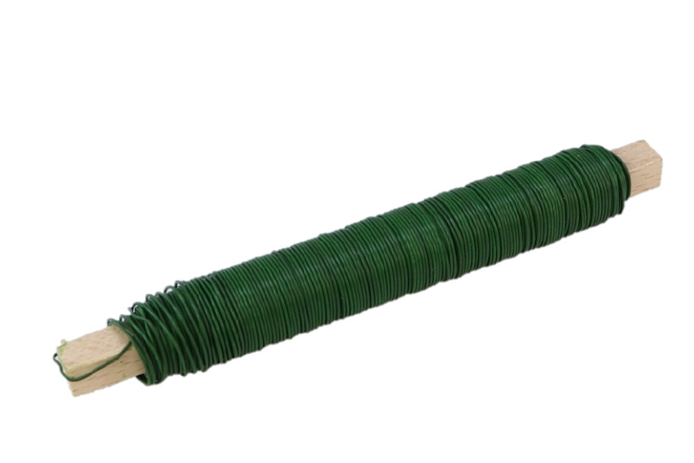 hobby floral wire 100g green
