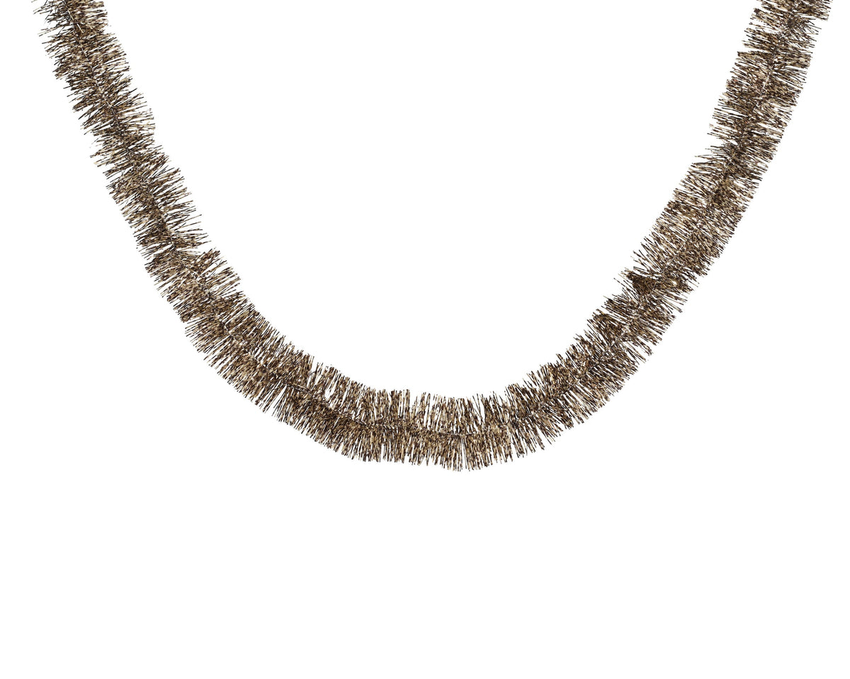 lametta guirlande pet shiny donker bruin d.7cm x h.200cm