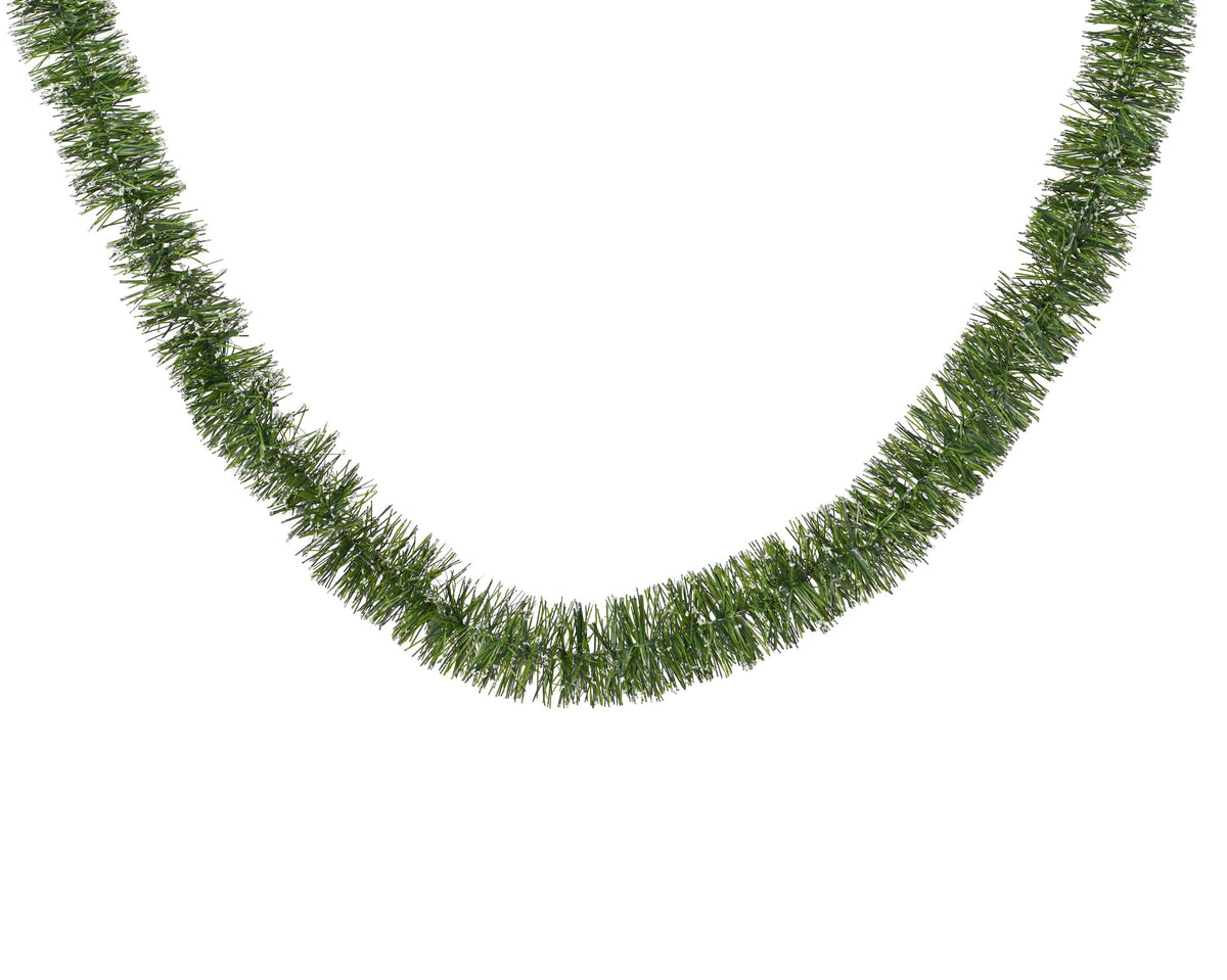 lametta guirlande pvc matt, snow effect rosemarijn d.7cm x h.270cm