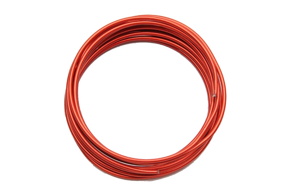 hobby allu wire 2mm l250 red