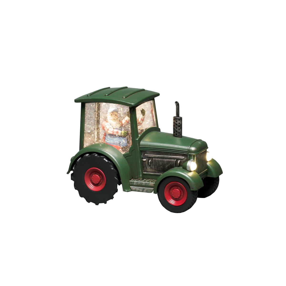led tractor met bestuurder, 3l warmwit, watergevulde lantaarn, on/off/5u timer, op batterij, 3 warm witte led, voor binnen (op batterij), batterij: 3 x aa 1,5v (excl.)