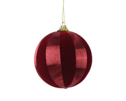kerstbal foam ossenbloed/kleur(en) d.8cm