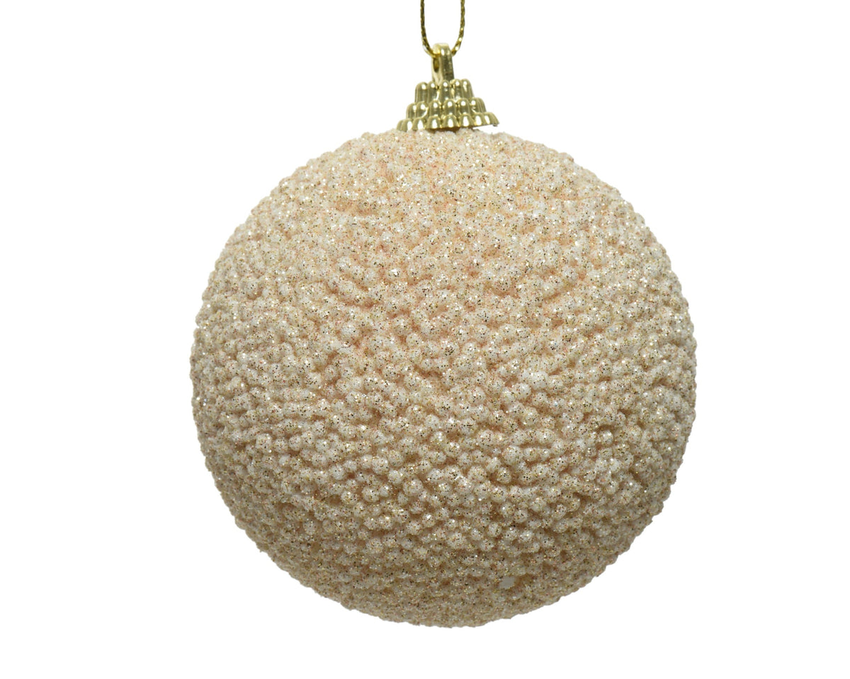 kerstbal foam glitter beads parel d.10cm