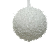 kerstbal foam ice wit d.8cm