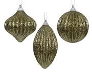 kerstbal foam glitter 3ass rosemarijn d.8cm