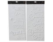 raamdecoratie pet hanging baubles and socks 2ass wit l.0.1cm x w.23cm x h.49cm