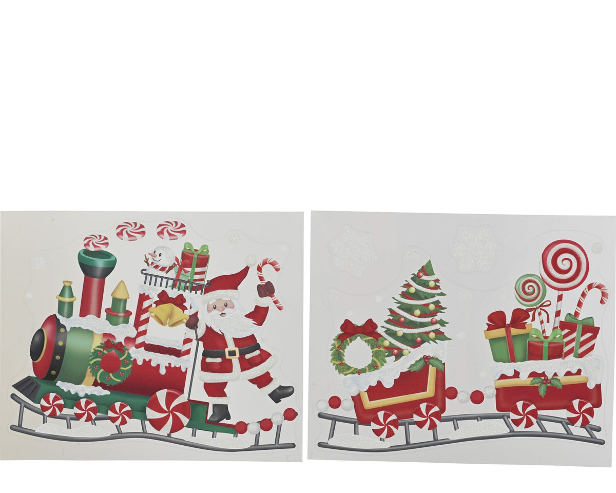 raamdecoratie pet glue - color printing and printed glitter multi l.34.5cm x w.28.5cm x h.0.1cm